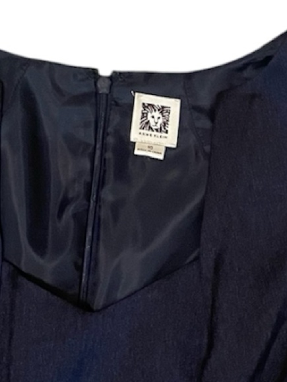 Anne Klein Navy Sleeveless Midi Sheath Dress - Picture 4 of 5
